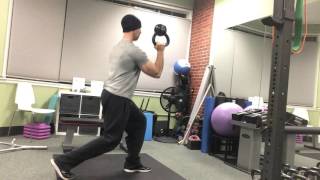 1Arm Bottoms Up KB Split Squat [upl. by Pond]