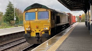 66514 passes through Platform 1 at Spalding 19102024 ft faberoony90 [upl. by Enayd]