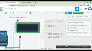 Thinkercad menampilkan nilai suhu sensor TMP36 ke LCDI2C 16X2 [upl. by Ettenajna]