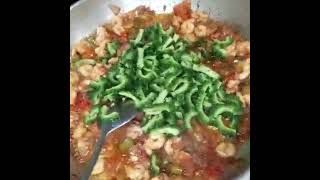 My new and simple recipe bitter gourd w shrimps 🍤 [upl. by Freemon]