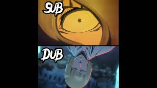 Shinji’s Bankai Dub vs Sub Bleach TYBW [upl. by Rovit]