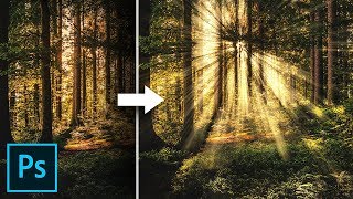 Create Light Rays in 3 Simple Steps with Photoshop [upl. by Regan963]