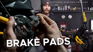 VSETT 10 Electric Scooter Brake Pad Replacement Tutorial  may work with many scooters [upl. by Thalassa]