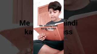 me reading hindi kavita in class 🤣🤣 funny comedy duet hindikavita jesalbhatia [upl. by Benge]