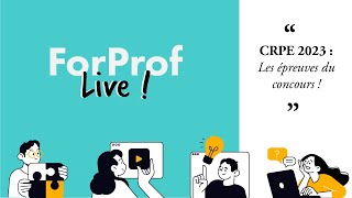 🎓 CRPE 2023  TOUT savoir sur les épreuves du concours [upl. by Elag]