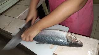 ScalingFilletingSkinning and Deboning Milkfish [upl. by Eelynnhoj801]