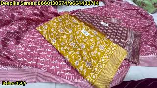 chickpet Bangalore wholesale fancy designer sareescourier available [upl. by Jasmina]