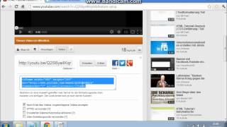 HTMLTutorialDeutsch  YouTube Video Einbinden HD [upl. by Ardnatal]