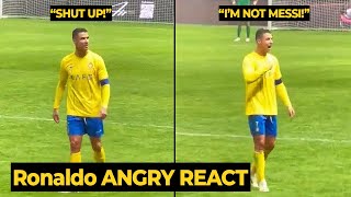 Ronaldo look upset after Al Hilal fans chanted MESSI name in today match  Football News [upl. by Auqinahs]