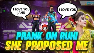 Proposal prank on ruhi 🤭🤭 prank gone wrong 🤣🤣 [upl. by Ael]