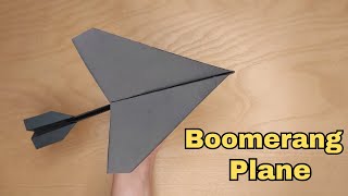 Origami boomeranghow to make origami paper airplane that returns diy paper plane [upl. by Ihcego]