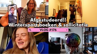 AFGESTUDEERD🎓 WINTERSPORT BOEKEN amp SOLLICITATIE  VLOG 176 [upl. by Albertina]