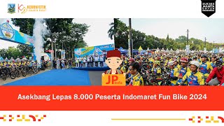 Asekbang Lepas 8 000 Peserta Indomaret Fun Bike 2024 [upl. by Ainotahs]