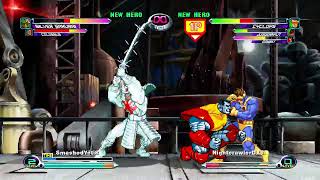 MVC2 WITH TRUF AND SMASHEDYETI8 MARVEL VS CAPCOM GAMBIT CYCLOPS JUGGERNAUT XMEN 97 PICKS [upl. by Rennat]