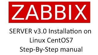 ZABBIX Server v30 installation on CentOS7 StepByStep manual [upl. by Kameko]