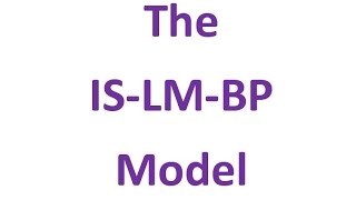 The ISLMBP model or ISLM in an international context [upl. by Latt]