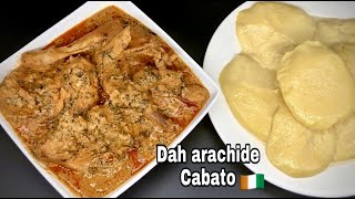 Sauce dah arachide et cabato Recette à ma façon [upl. by Nyllaf]