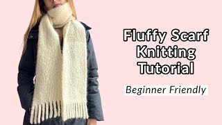 How to knit a scarf for beginners A stepbystep tutorial [upl. by Aicilet]