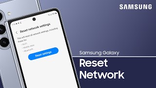 How to reset Network Settings to fix connection issues on your Galaxy phone  Samsung US [upl. by Chatwin82]