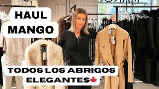 ME PROBÉ TODOS LOS ABRIGOS ELEGANTES Y SOFISTICADOS DE MANGO DE OTOÑOINVIERNO 🍂  MANGO Haul [upl. by Angelina]