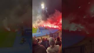 Torcida Split showing the pyro at Dinamo Zagreb away during the eternal derby [upl. by Terces16]