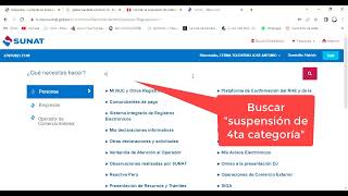 Solicitar suspensión 4ta categoría sunat 2023 [upl. by Ephraim]