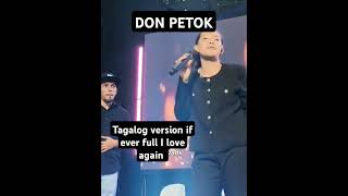 Another outstanding version if ever fall In love again cover DON PETOK grabe talaga mag asawang to👏 [upl. by Kordula952]