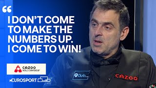 I cued okay for a change  Ronnie OSullivan happy after thrashing Jackson Page in opener 🚀 [upl. by Chilt]