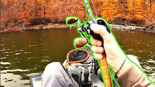 Does Scent and Color Really Make a Difference In Bass Fishing Kayak Bass Fishing La Cygne Lake [upl. by Namron]