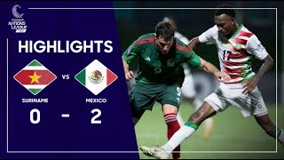 Concacaf Nations League 2023 Suriname v Mexico  Highlights [upl. by Sualohcin326]