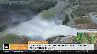 DWR conducting water releases at Oroville Dam [upl. by Aohk607]