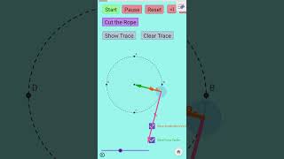 Centripetal force visualizationcentripetal accelerationtangential velocitybasicphysicsviralshort [upl. by Enaerb766]