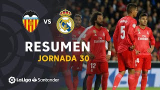 Resumen de Valencia CF vs Real Madrid 21 [upl. by Ahsiemaj]