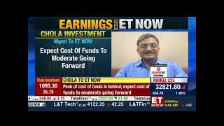 ET Now  Earnings With ET Now  02 Aug 2023  Mr D Arul Selvan President amp CFO Cholamandalam [upl. by Baillie946]