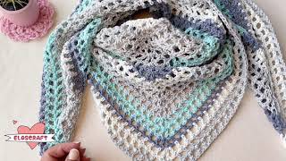 MASCADA O PASHMINA A CROCHET PARA PRINCIPIANTES SUPER FACIL [upl. by Ahsienet580]