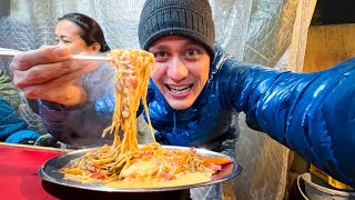 Japanese Street Food  ORIGINAL FRIED RAMEN  5 Must Eat Foods in Fukuoka Japan [upl. by Gusty]