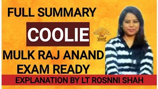 COOLIE By MULK RAJ ANAND Summary [upl. by Jefferey]