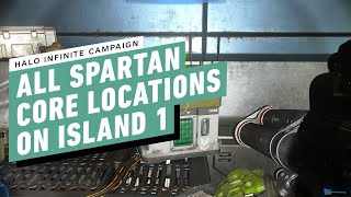 Halo Infinite Campaign Guide  All Spartan Core Locations Island 1 [upl. by Eras]