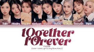 Kep1er 케플러  tOgether fOrever Color Coded Lyrics日本語字幕 [upl. by Euqinahc]