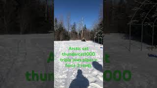 1000 triple arctic cat Thundercat jaws pipes v force 3 reeds built motor [upl. by Krm623]