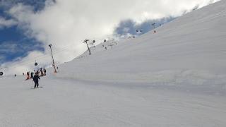 Skiing BLUE ski slope called 6 OBERGURGL Austria GoPro HD POV  April 2024 [upl. by Gnoy681]