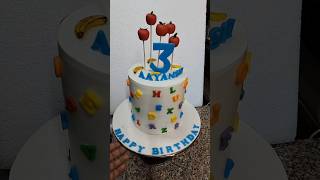 Teachers day cake 🎂 ABCD theme cakeshorts video viralvideo shortsfeed trending trend [upl. by Nerol]