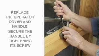 Replace a Split Arm Casement Operator  Andersen Windows [upl. by Yllime]