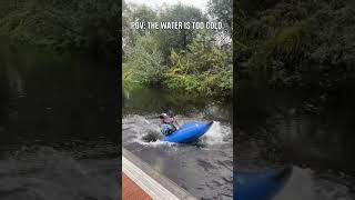 when you have to keep the summer focus in winter weather 🥺 📹 markkearneykayak [upl. by Talbert]