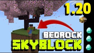 MAPA SkyBlock para Minecraft Bedrock 120 y 121  Actualizado ✔ [upl. by Akilaz]