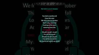 We Fell In Love In October by Girl In Red lyrics goviral girlinred wefellinloveinoctober [upl. by Lekkim]