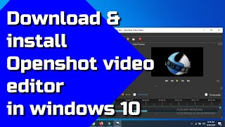 How to Download and Install Openshot for windows 10 [upl. by Bibbye33]