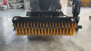 Skid Steers Hydraulic Angle Broom [upl. by Eyt]