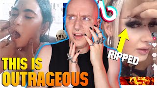 LEG PIERCINGS At Home SHOULD NOT Happen  TikTok Piercing Fails  Roly Reacts [upl. by Hajidahk]