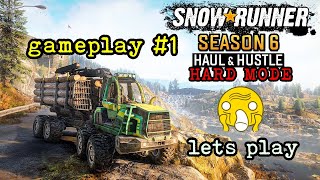 Snowrunner FARMING TOOLS Deliver to farm Gameplay 1 HARD MODE [upl. by Adner]